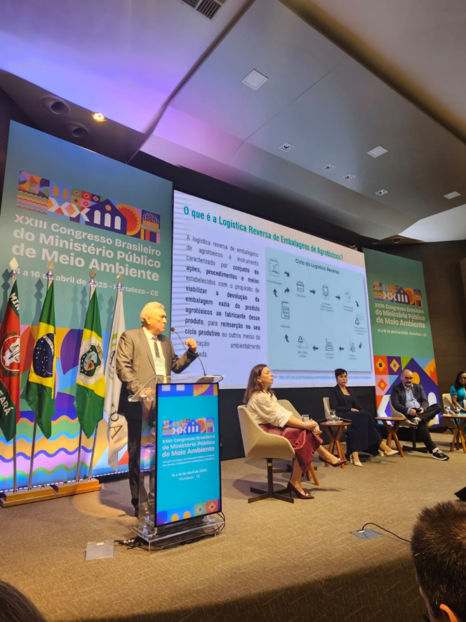 inpEV apresenta avanços da logística reversa no XXIII Congresso Brasileiro do Ministério Público de Meio Ambiente